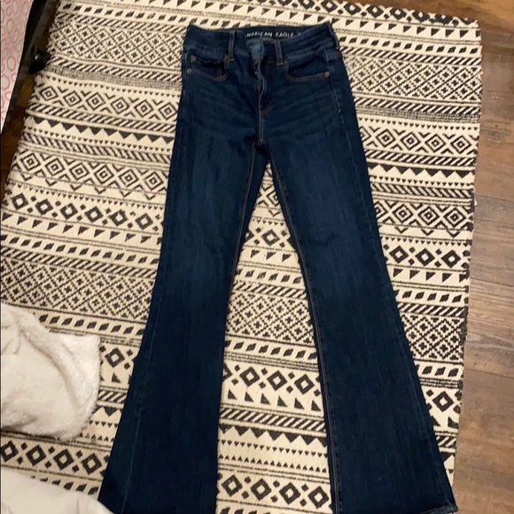 high waisted american eagle flare jeans !!! - Picture 1 of 4